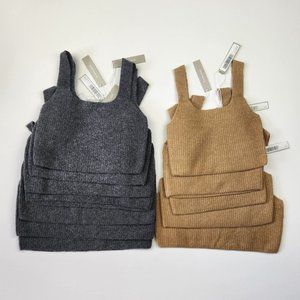 NWT Everlane Reseller Bundle 9 Pieces Wool Yak Crop Stretchy Ribbed Tanks XXS-L